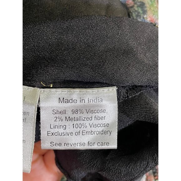 Rococo Sand Abstract Plunge Mini Dress Black Women's Size Small - Picture 14 of 14